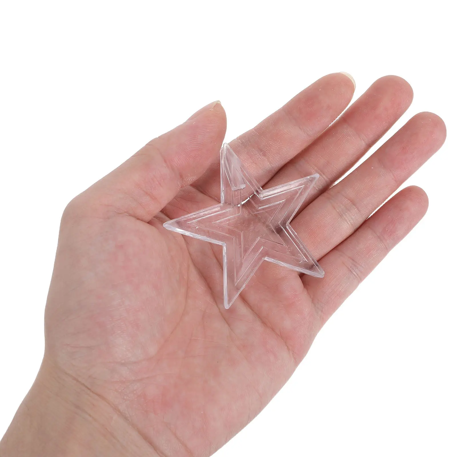 60Pcs Decorative Star Shaped Lampshades Waterproof Plastic Mini LED Replacement Bulb Covers for String Lights Indoor Outdoor