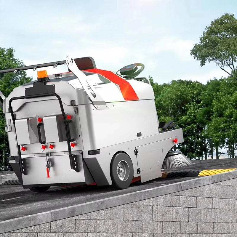 

Battery Powered Ride on Sweeper Multi Brush Floor Cleaner for Warehouse Workshop Parking Lot Sanitation