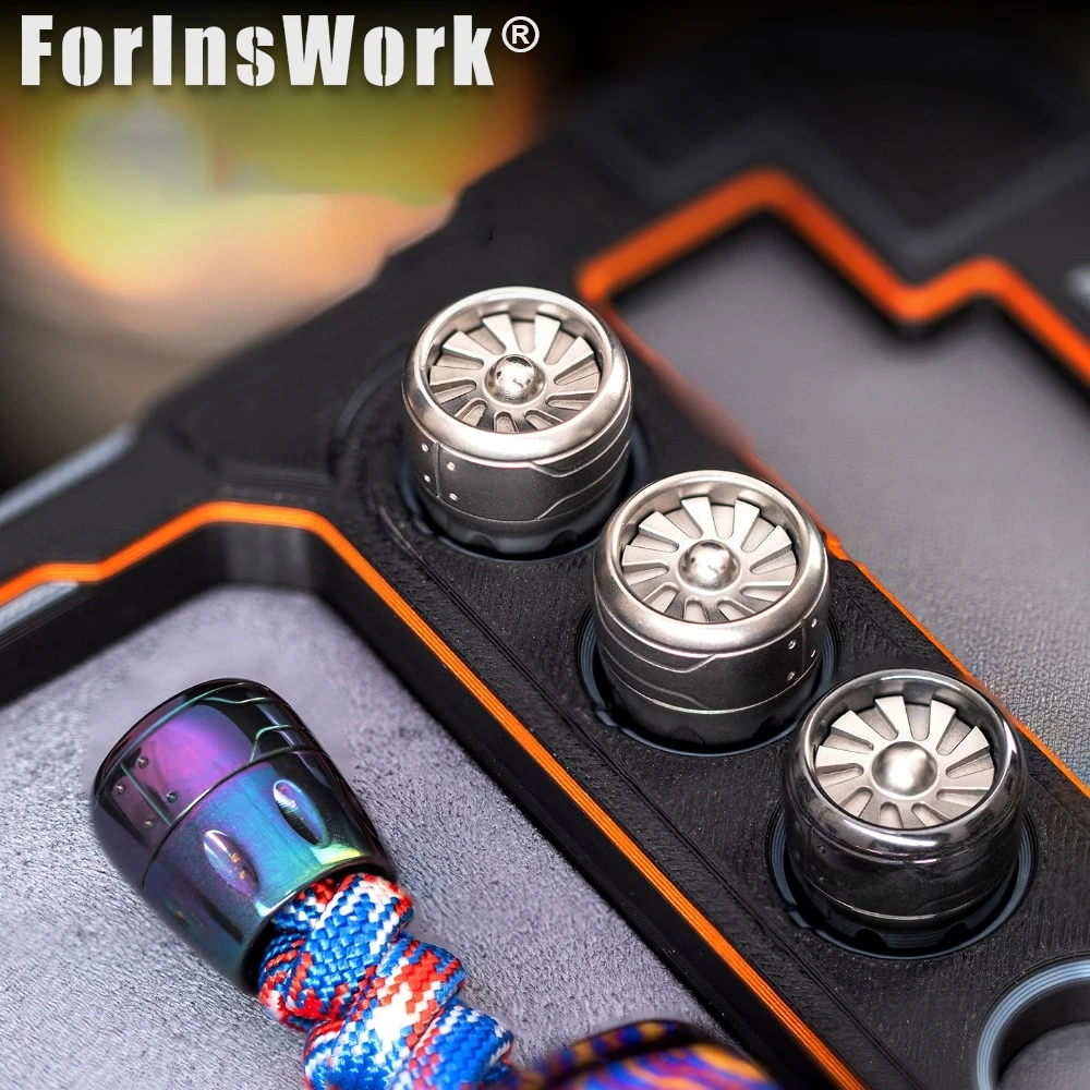 JUZHEN EDC Motor Pingente Faca Contas Push Slider Decoração - Brinquedo versátil para alívio do estresse EDC