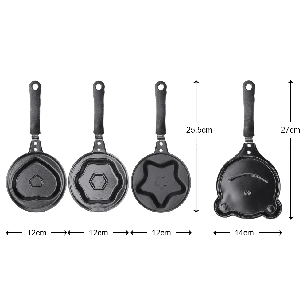 Vendita calda 1pc Mini Cute Breakfast Egg padella antiaderente padella Pancake Maker utensili da cucina stampo per uova stampo per frittata Flip