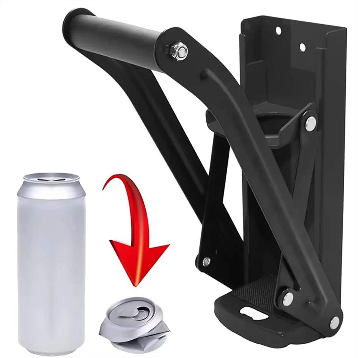 2026 NEW Can Crushers for Recycling 16 Oz Heavy Duty Metal Wall Mounted Soda & Beer Can Smasher for Recycling W Bottle Opener A