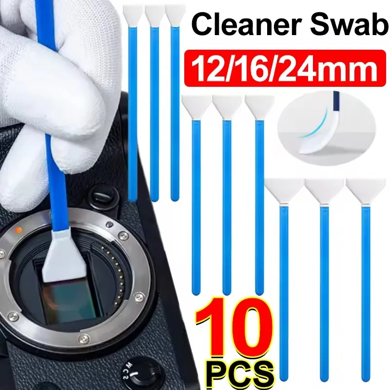 12/16/24mm APS-C Cleaning Kit for Sony Nikon Canon DSLR Cameras CCD & CMOS Professional Sensor Cleaner Swab for Full-Frame M4/3