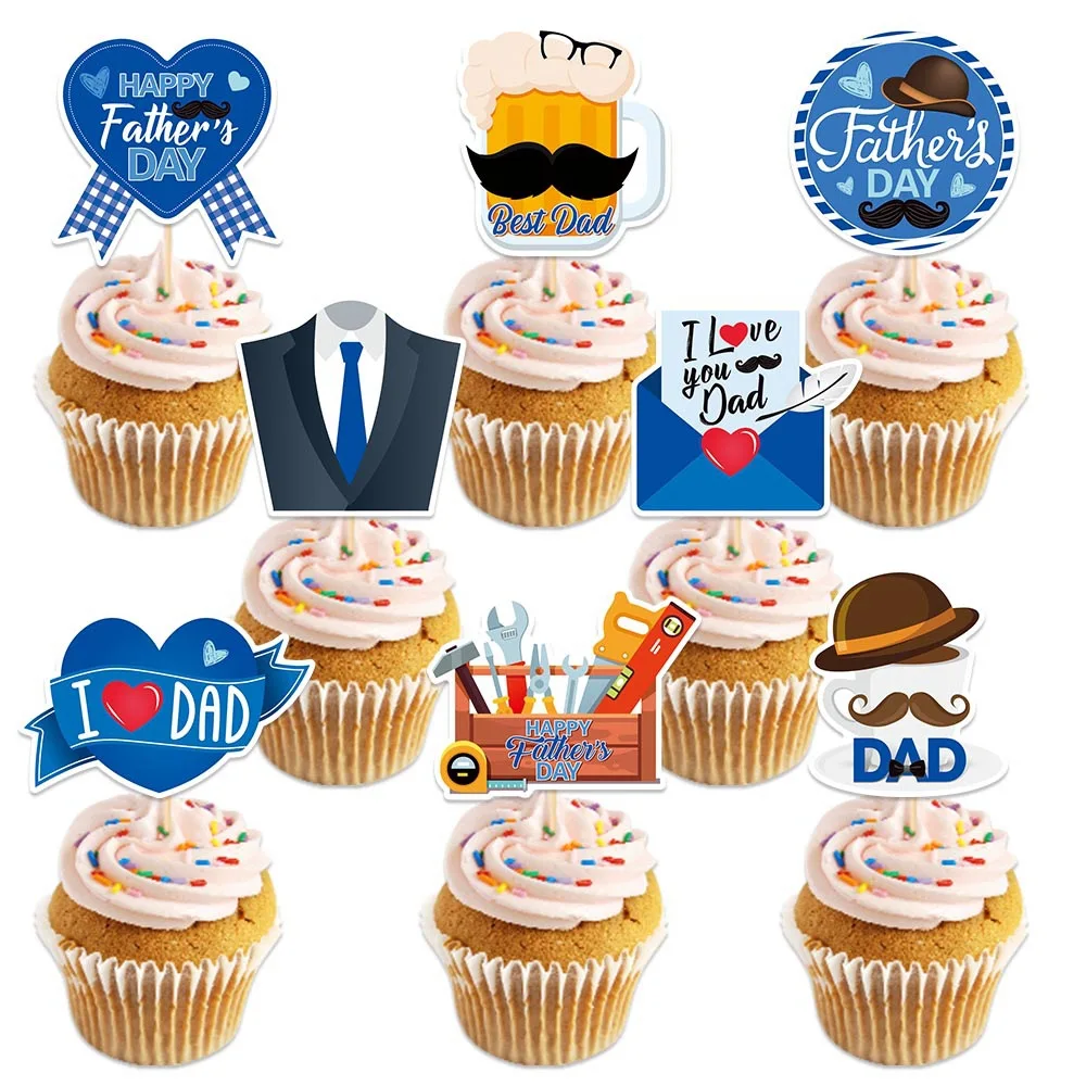 

Funny Father Day Cake Topper DIY Decorations for Party Supplies Thanksgiving Anniversary