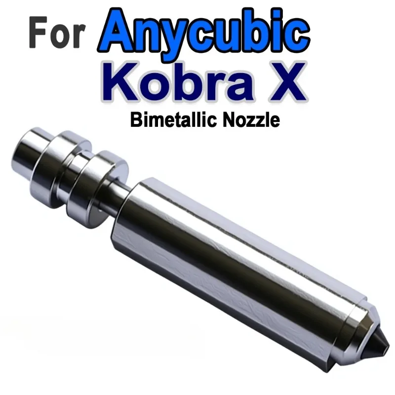

High Quality Metal Nozzle Print Head for Anycubic Kobra X 3D Printer Durable Wear Resistant Stable Extrusion Professional Spare