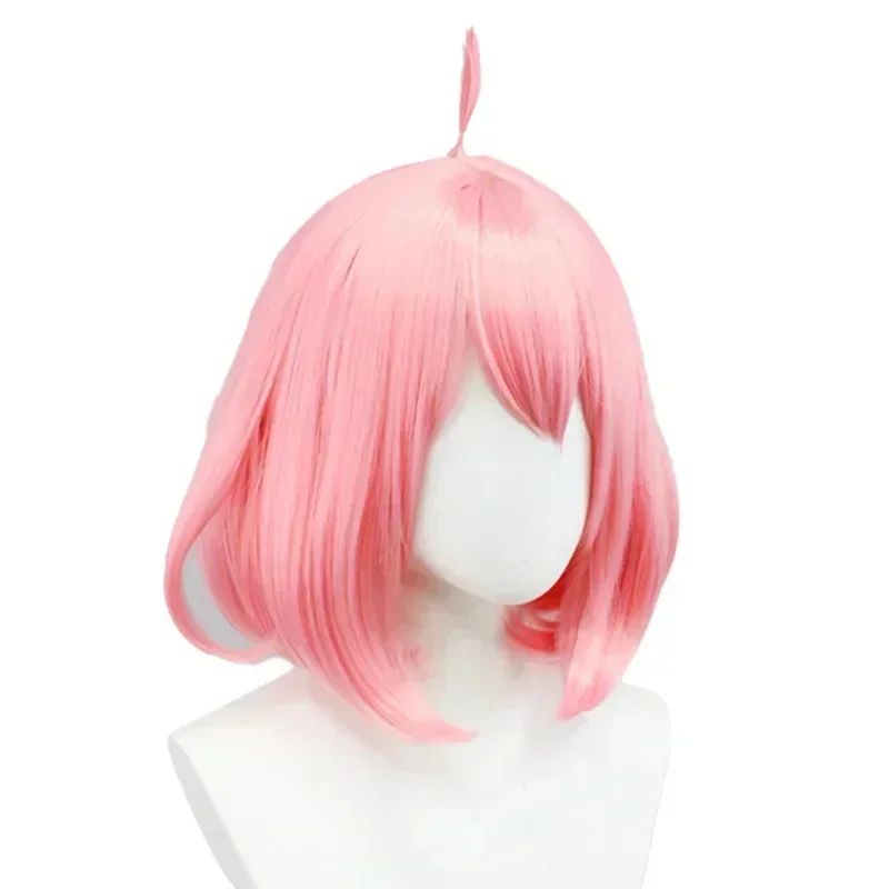 Nieuwe Anime Anya Vervalser Korte Roze Cosplay Parrucca Capelli Corti Simulazione Cuoio Capelluto pesta Halloween Donna Parrucca