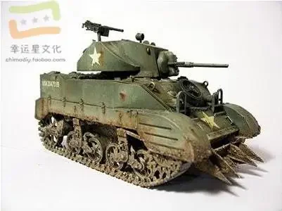 

M5AA1 Stuttgart VI (Stuart) Легкий танк Военная модель 3D Бумажная модель DIY Руководство