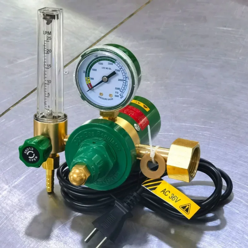 WX-58T Heating CO2 CO2 Reducer CO2 Gauge Pressure Gauge 12MPA G5/8 190W