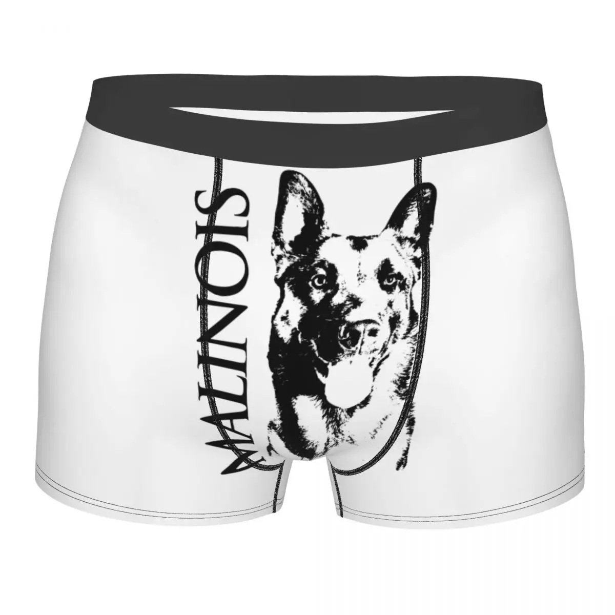 

Malinois Dog Belgian Shepherd Mechelaar Men Underwear Boxer Shorts Panties Funny Soft Underpants for Male