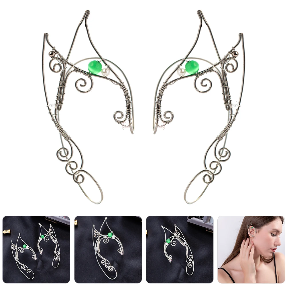 Vintage Earrings Cuffs Fairy Non Piercing Elf Adult Women Earhook Jewelry Pierced