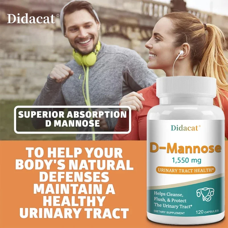 Organic D-Mannose Supplement – Supports Urinary Tract Function and Bladder Health, Helping To Cleanse and Protect