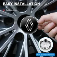 Auto 60mm Wheel Center Hub Cap Badge Decoration Accessories For Renault Koleos QM5 QM6 Scenic Megane Fluenec Latitude Clio Rubbe