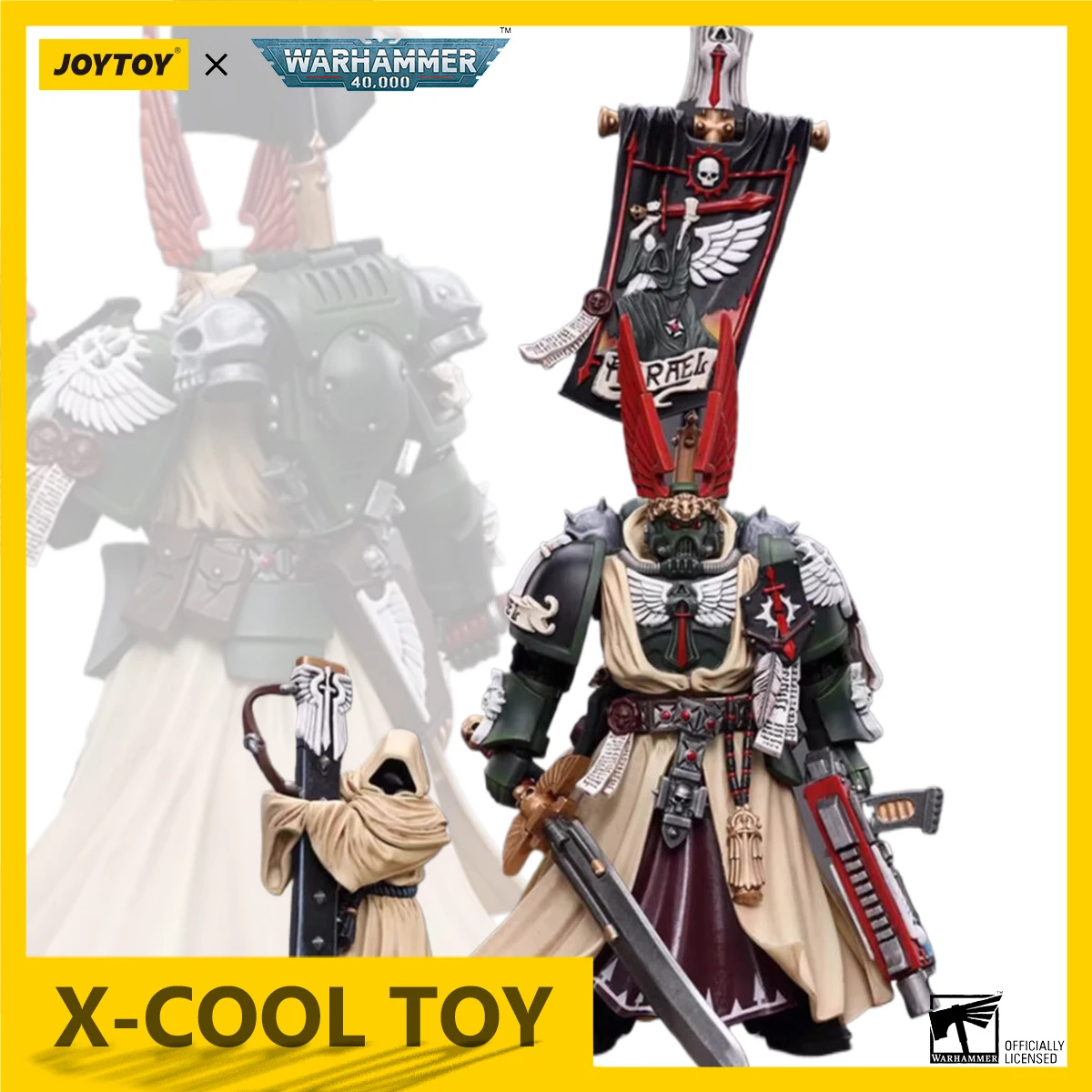 JOY TOY Warhammer 40K Action Figure Dark Angels Supreme Grand Master Azrael Joints Movable Figurine Anime Model Statue Toy Gifts