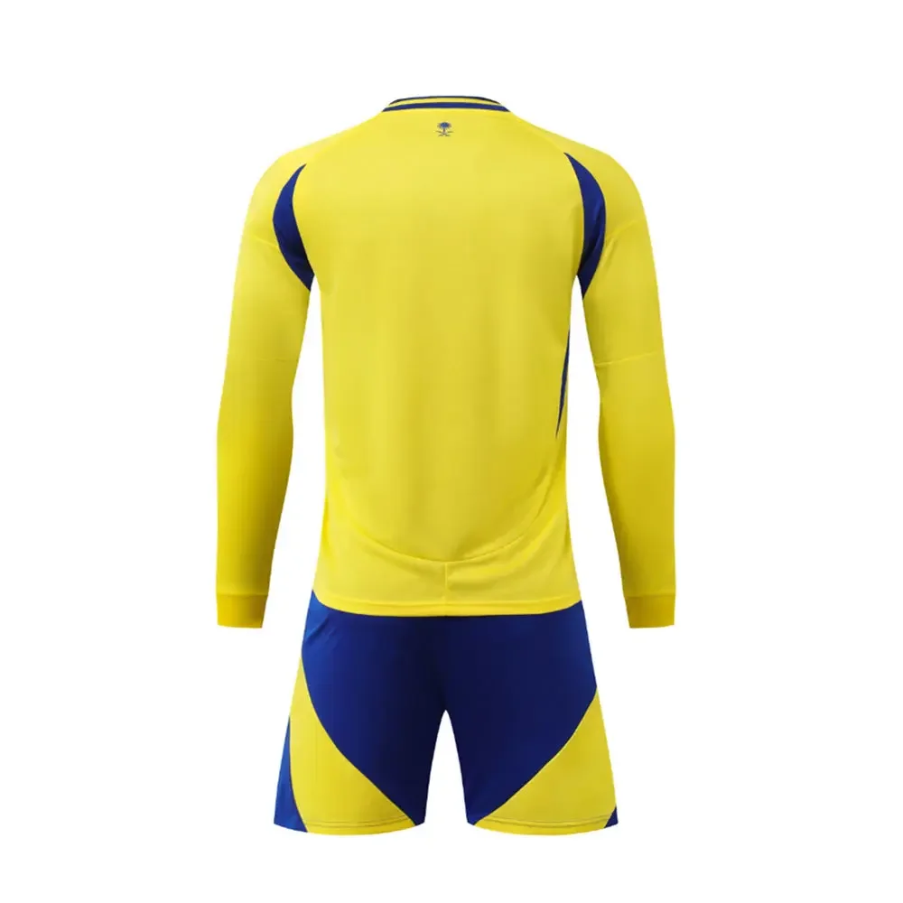 Adulto respirável conjunto de esportes fãs manga curta camisetas + shorts treinamento wear camisa jogos dos homens kits futebol riyadh lazer unifl