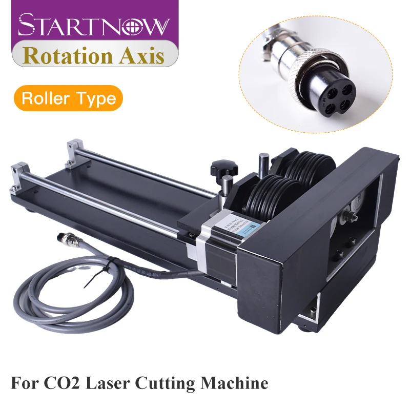 Startnow 2 Phase 3 Phase Step Motor Vortex Worktable Rotary Axis For CO2 Laser Cutting Mark Engraving Machine Parts