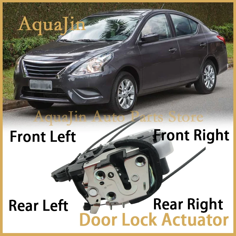 Actuador de cerradura de puerta delantera y trasera para Nissan Almera N17 Versa Latio Sunny v-drive OE 82501-3BA1A 82500-3BA1A 80500-3BA0A 80501-3BA1A