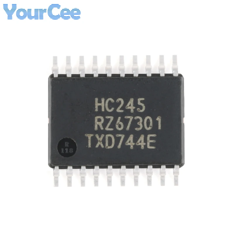 20Pcs/10Pcs 74HC245PW,118 TSSOP-20 74HC245PW HC245 Tri-State Output Eight-Bus Transceiver Logic Chip