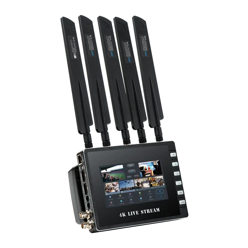 K21-5G HD MI SDI 5G Sim card 4K Multi-Camera Live Streaming Studio Device Encoder Switcher Recorder Mo nitor Mixer 4in1