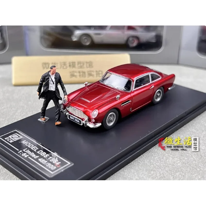 DCM Diecast 1:64 Scale DB5 1964 Alloy Car Model with Doll Adult Classic Collection Souvenir Static Display Gift Boy Toy