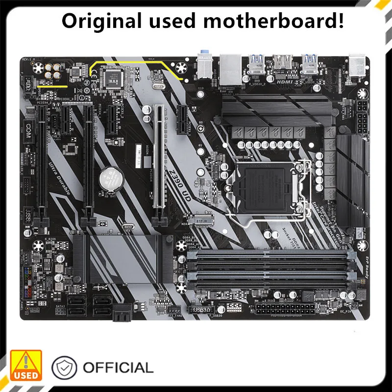 

Z390A ATX For Z390 UD Original Used Desktop Intel Z390 64GB M.2 NVME DDR4 Motherboard LGA 1151 i7/i5/i3 USB3.0 Mainboard