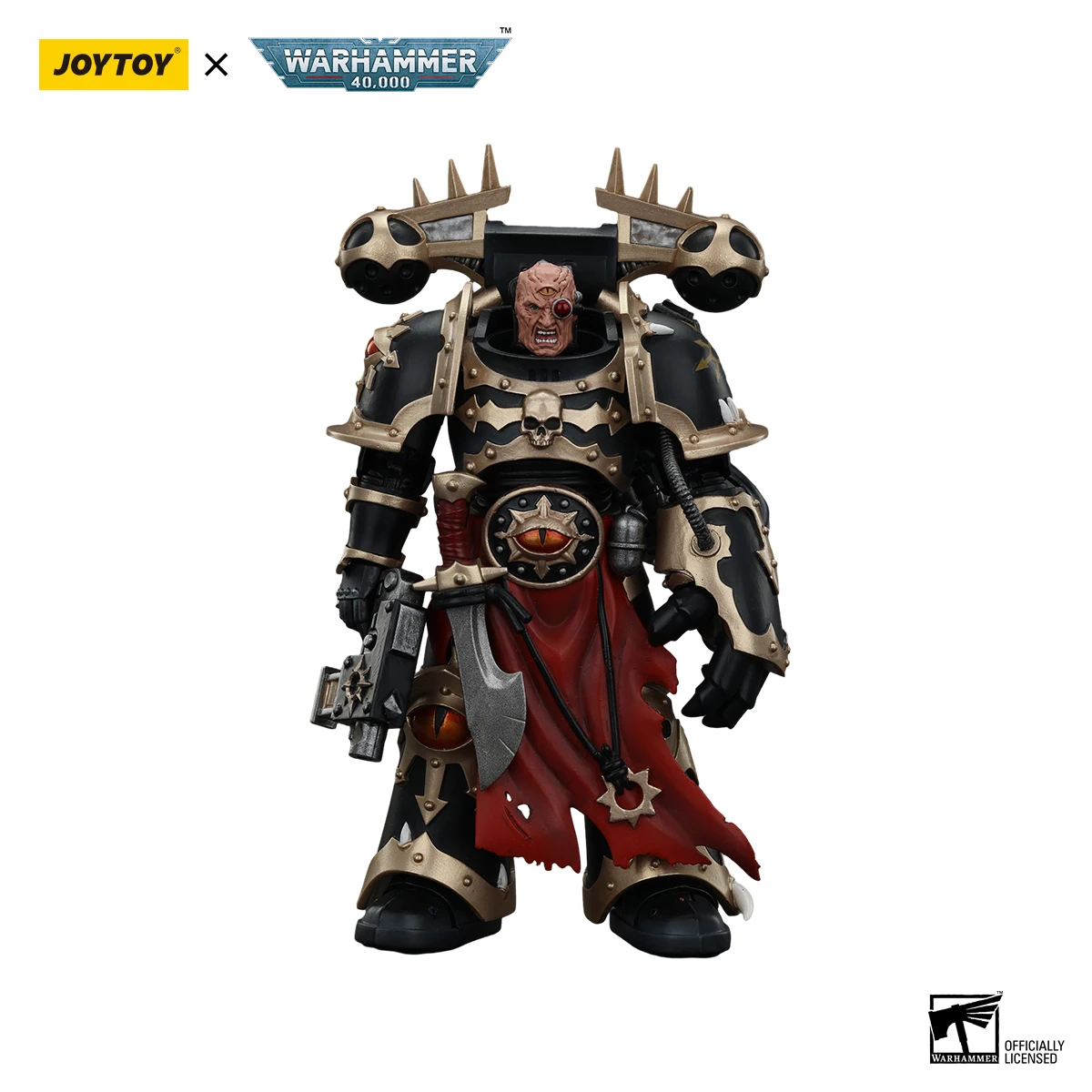 JOYTOY Warhammer 40.000 1/18 Action Figures Caos Space Marines Black Legion 5PCS Anime Modello Militare
