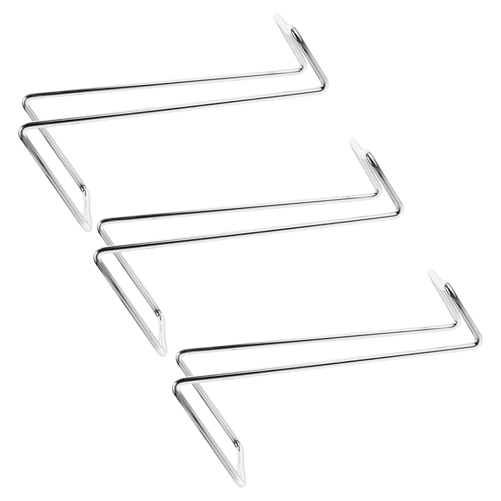 

3pcs Plated Desktop Bottle Holder Elegant Storage Solution Material Countertop Decor Functional Rack
