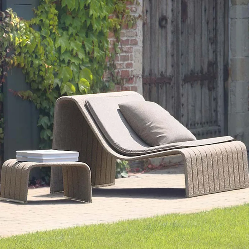 Hotel villa garden waterproof sunscreen creative design rattan sofa