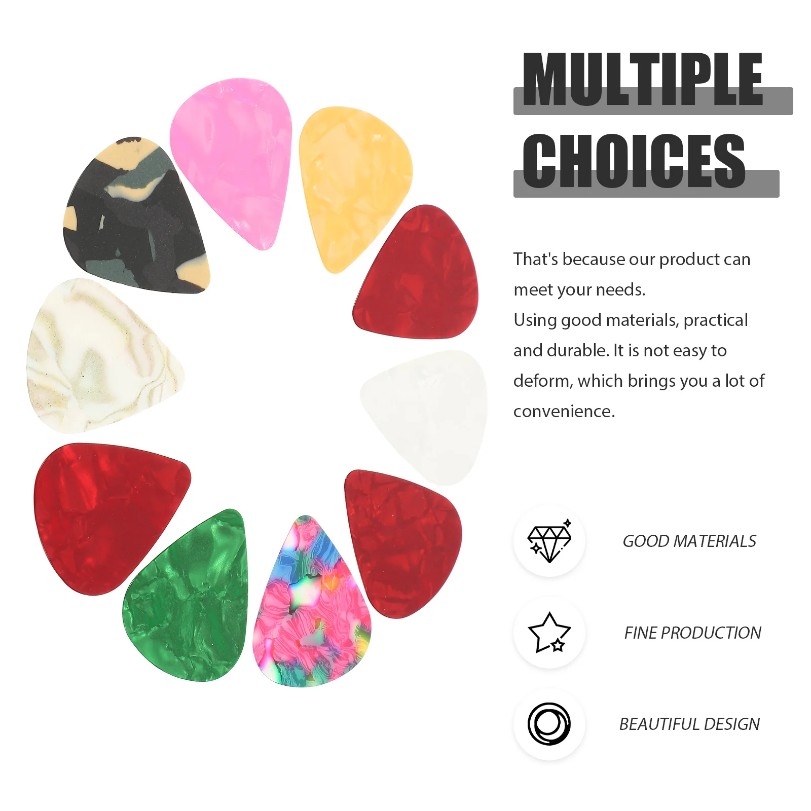 

Adjustment Clip Pick Set Guitar Picks for Electric Capo Acoustic Adjustable Tuner Tuning