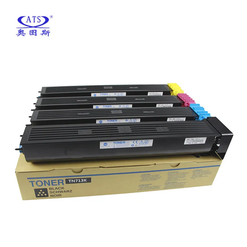 4PCS/Set TN713 TN BK850g CMY565g Toner Cartridge For Konica Minolta Bizhub C 659 759 C659 C759 Toner Powder Copier Supplies