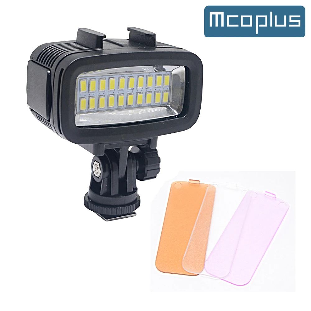 

Mcoplus 40m Waterproof Underwater Diving Fill Light LED Video Light For GoPro Hero 10 9 7 Session4 Xiaomi Yi Mijia 4K SJCAM SJ8