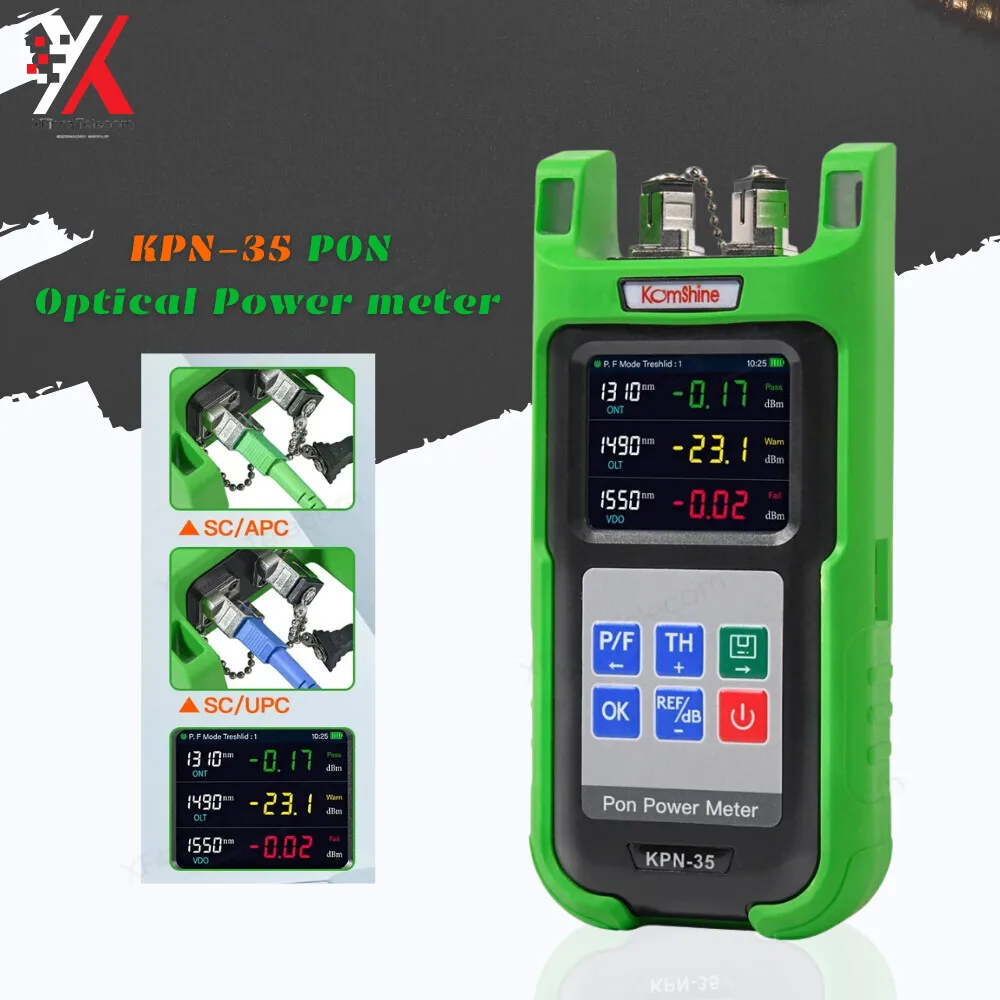 

KPN-35 KOMSHINE Optical Power Meter 0.1 Db Resolution 1490Nm 1550Nm 1310Nm For PON Network Testing