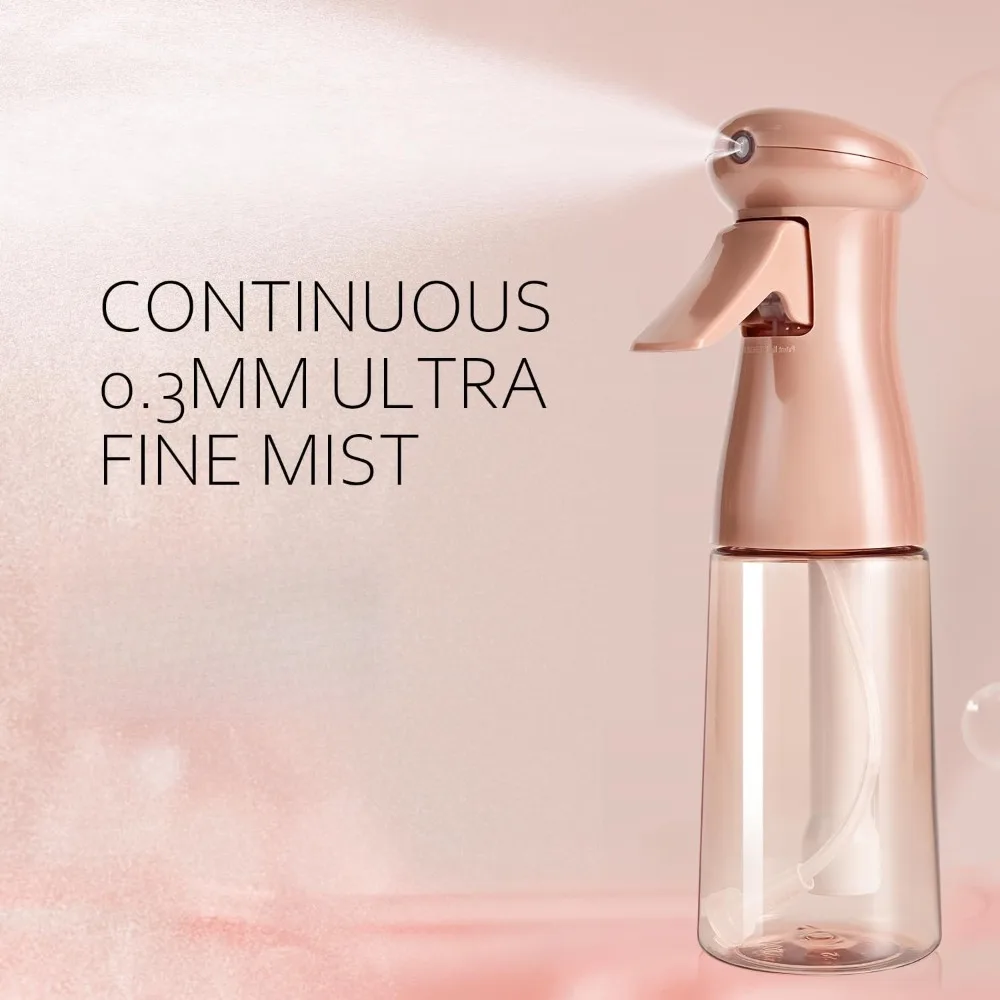 زجاجة رذاذ للشعر 6.8 أونصة - عبوتان، رذاذ فائق النعومة - مستمر مستمر للتصفيف، الصالونات، النباتات، التنظيف - فارغ