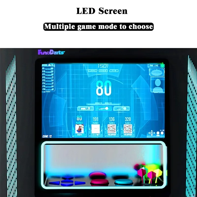 Factory Price Fun Coin Operated Electronic Darts Machine for Bar Street Amusement Game Room Custom