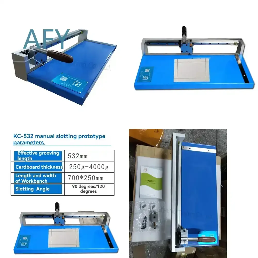 New Small Electric V Groove Machine for Gray Board Slotting Proofing Machine for Gift Box Making Professional Cardboard