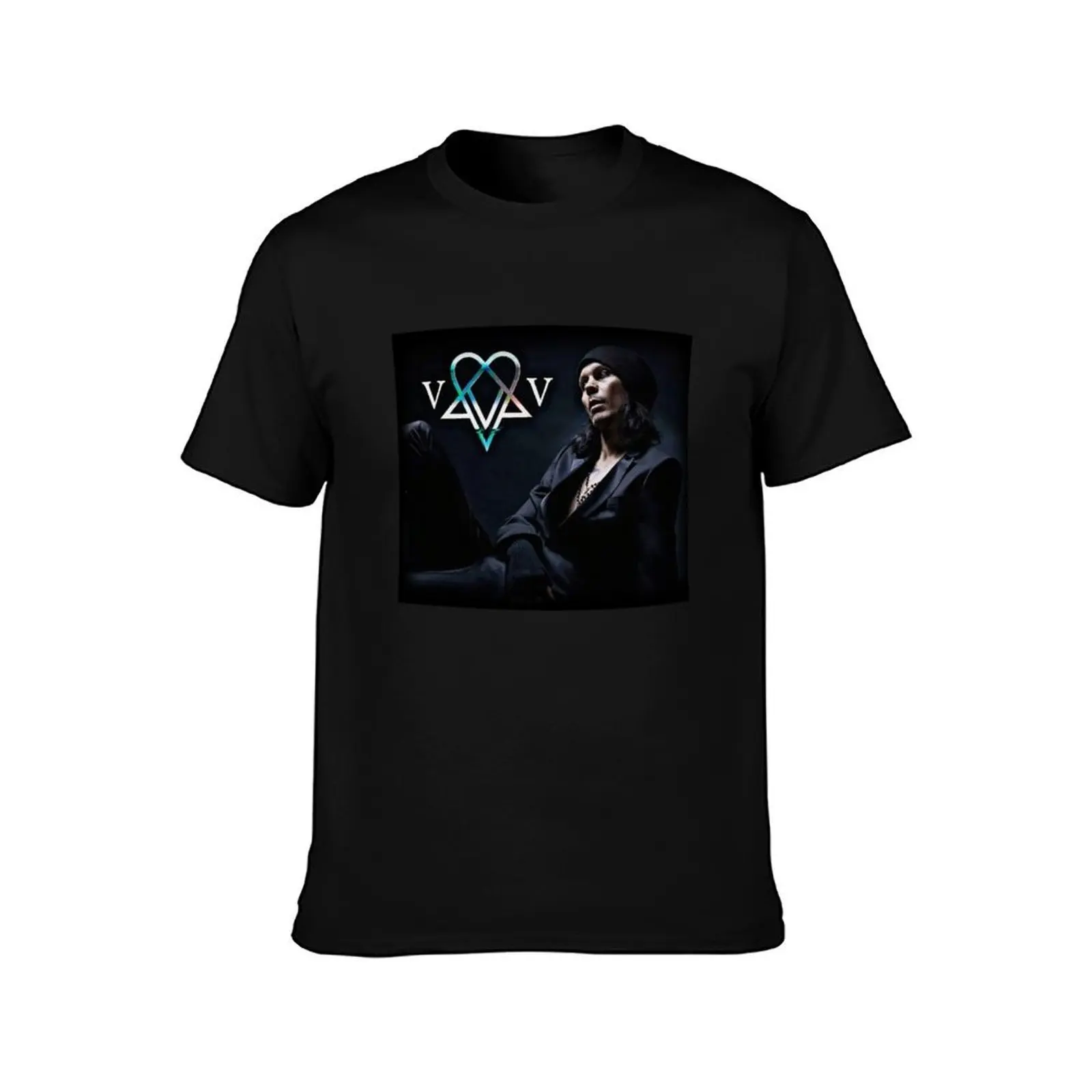 Ville*Valo-H.I.M. T-Shirt, Summer Casual Cotton Tee, Oversized Streetwear Tops, Vintage Graphic Print, Loose Fit Short Sleeve