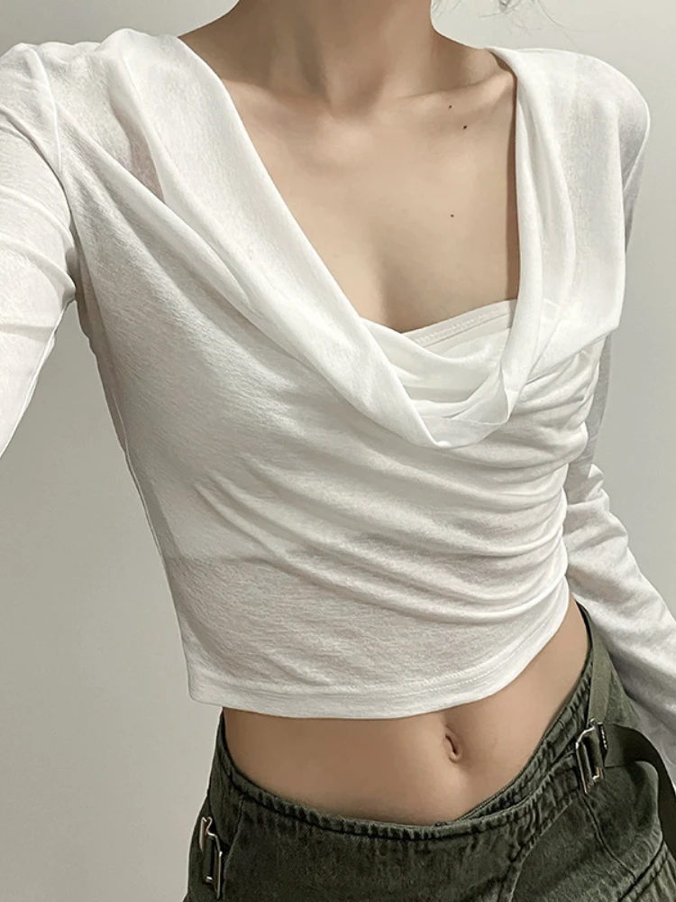 Simple Light Loose Casual Sexy All-Match Personalized Cool Breathable Thin Women\'S Summer Hooded Sunscreen Short Top
