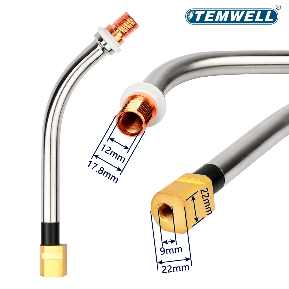 1PCS Torcia di saldatura SAF441 Collo di cigno Torcia di saldatura MIG MAG MIG Torcia di saldatura Saldatura Collo d'oca Piega