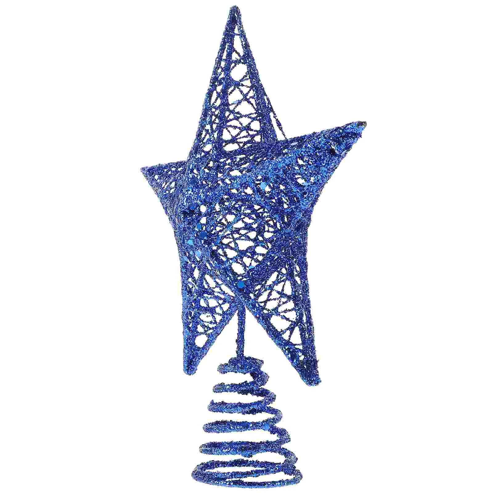 Estrellas en la parte superior del árbol de Navidad Adornos dorados Mini adornos de Halloween Gadgets de decoración navideña