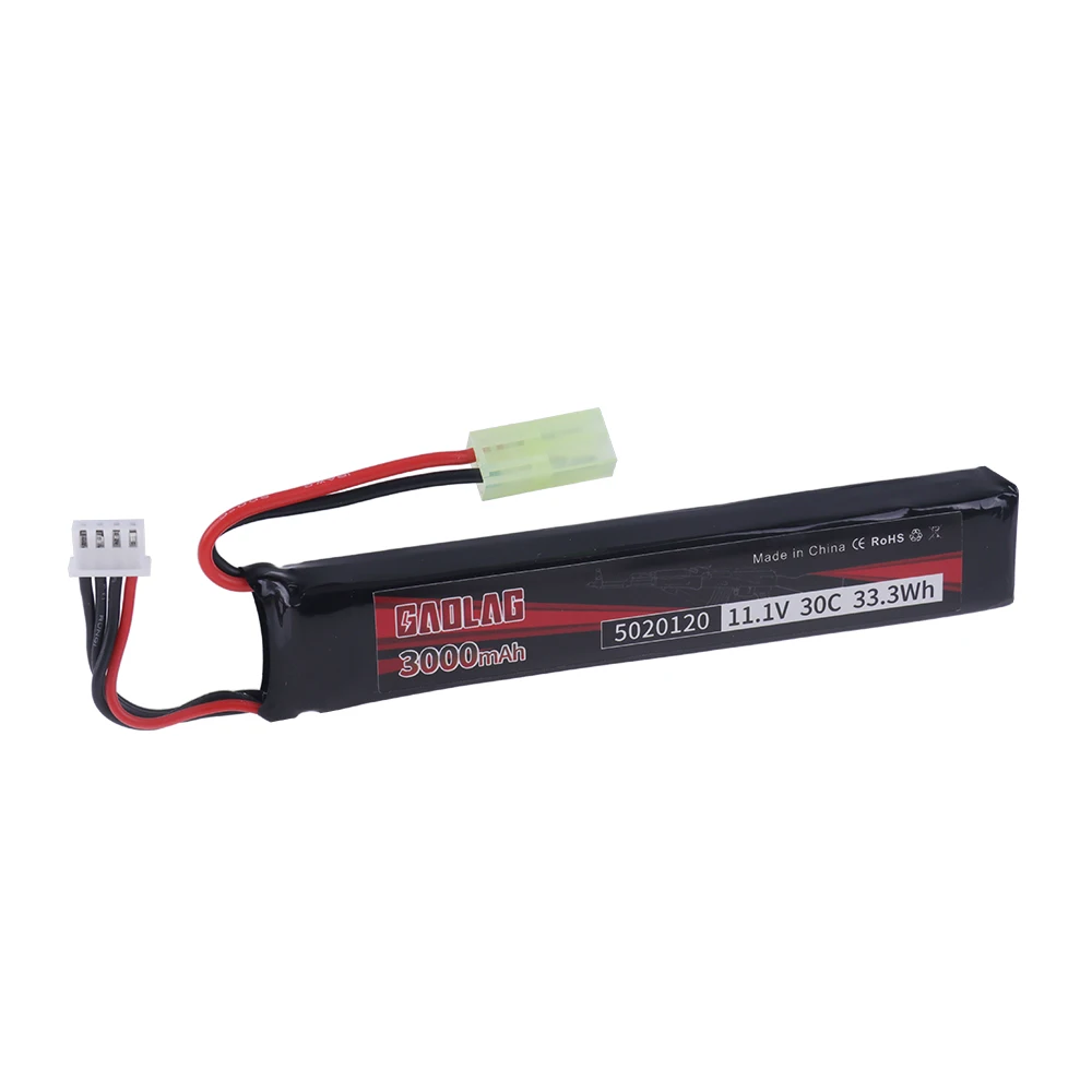 Water Gun Airsoft LiPo Battery 3S 11.1V 3000mAh 5020120 T/Small Tamiya Plug for Airsoft BB Air Pistol Electric Toys Guns Parts