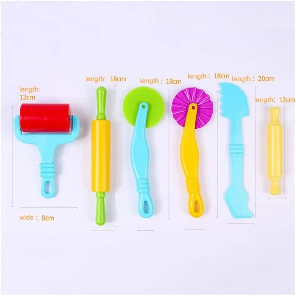 Plastic Playdough Model Tool 3D Tool Kit 3D Plasticine Tools Clay Toys Deluxe Set Playdough Set Clay Moulds DIY Clay