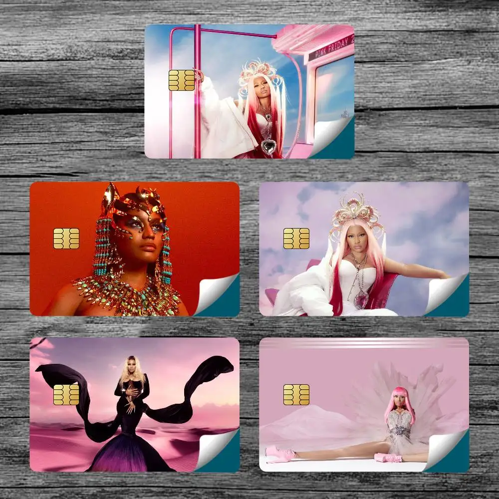 Singer N-Nicki Card Stickers for Bank Access Protective Minaj Waterproof Film Cover Sticker Surprise Gift