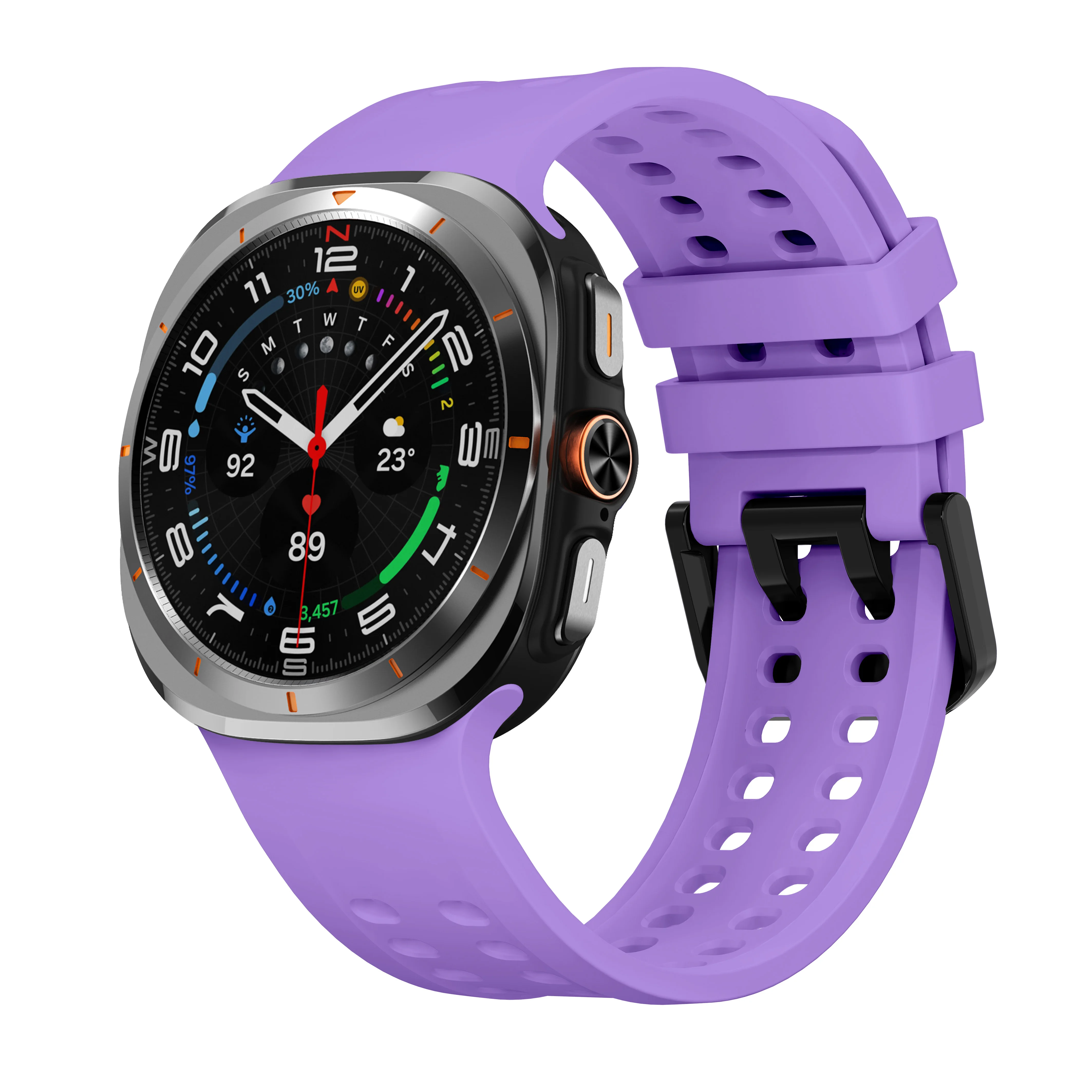  ﻿ Original Silikonarmband für Samsung Galaxy Watch Ultra 2 Armband 47mm Sport Ersatzarmband correa Galaxy Watch 2026 Ultra – Detail 10