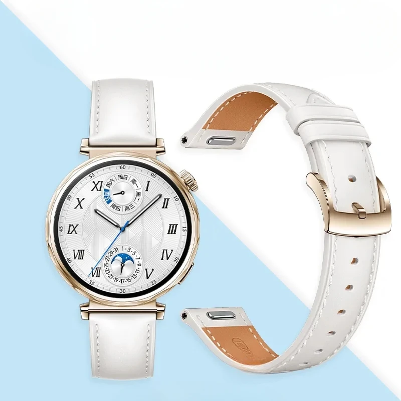 

Кожаный ремешок 18 мм для Huawei Watch GT 5 Pro 42 мм/GT4/GT5 41 мм, оригинальный модный ремешок для часов с тем же дизайном