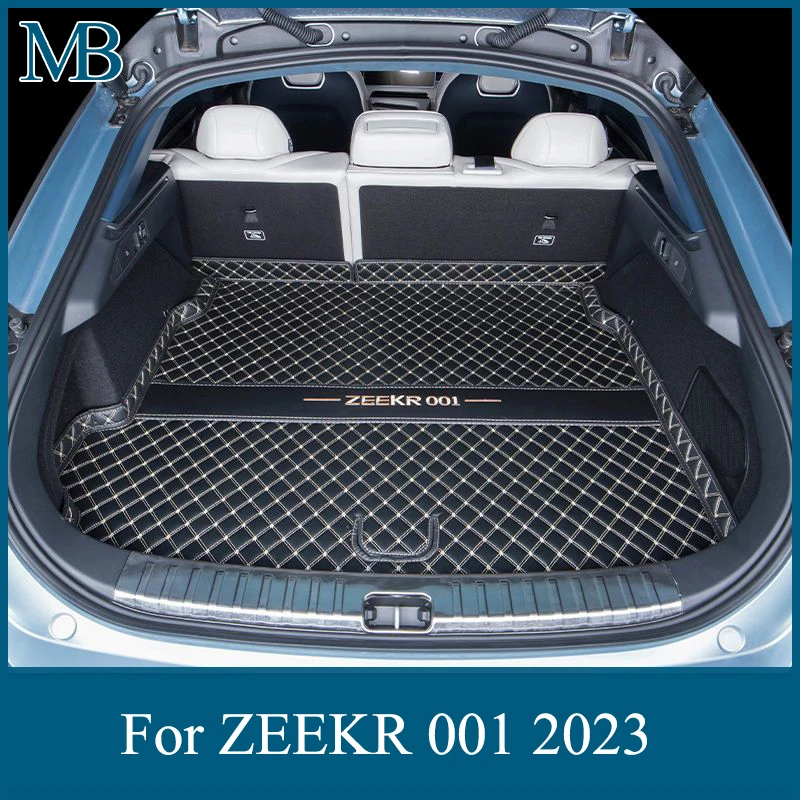 Car Trunk Mat For ZEEKR 001 2022 2023 Accessories Rear Cargo Boot Liner Tray Rear Boot Luggage Cover Protective Pad Accessories