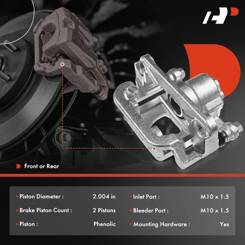 Brake Caliper Assembly Replacement for GMC Savana 1500 2500, Sierra 1500 2500 & Chevrolet Silverado 1500 2500 3500