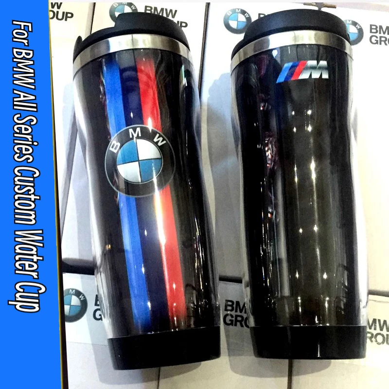 Per BMW tutte le serie tazza d\'acqua personalizzata 304 fodera in acciaio inossidabile tazza da caffè da viaggio per BMW M POWER X3 X5 X6 E90 E70