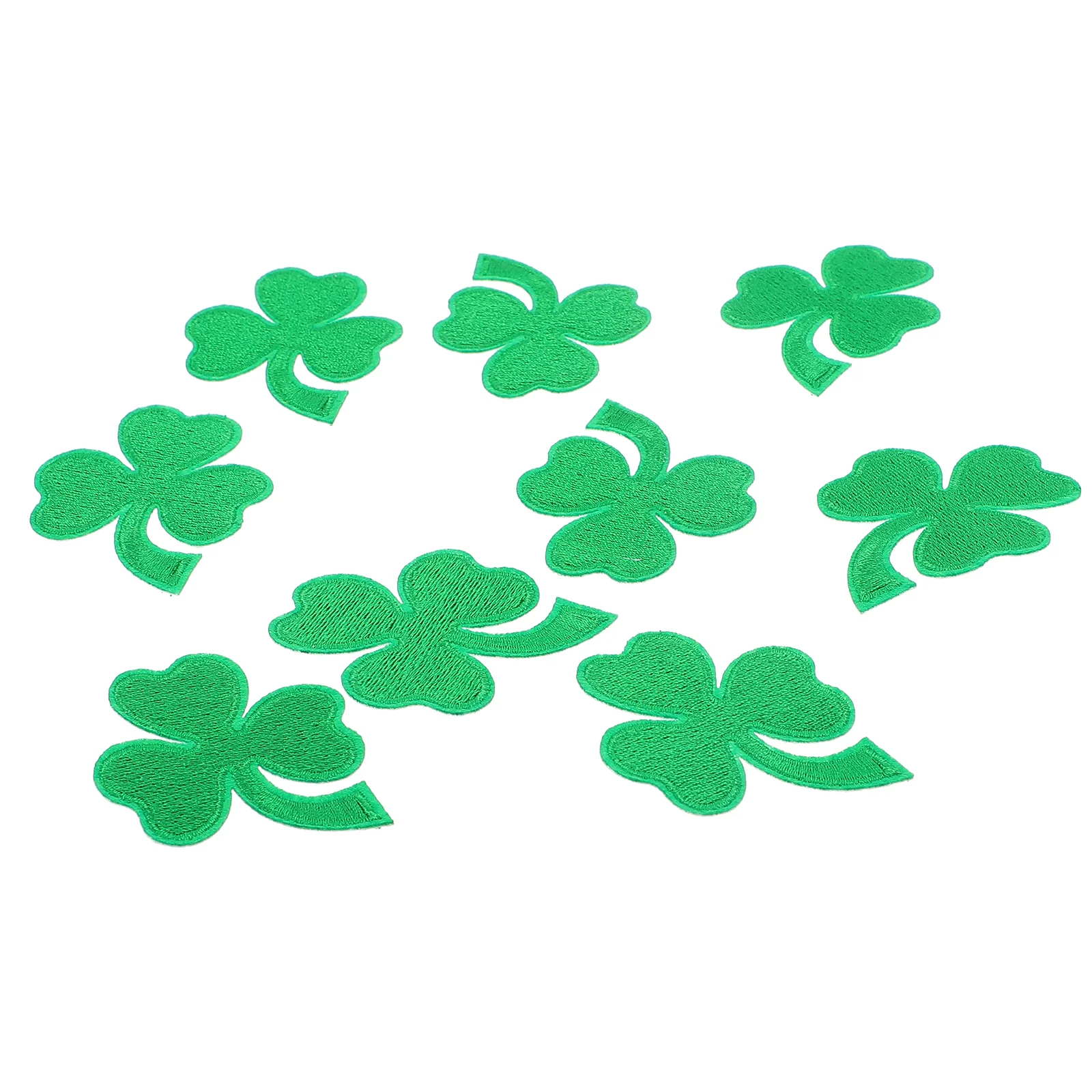 

9 Pcs Patch Decor Shamrocks Decoration St Patrick's Day Embroidered Green Outfit