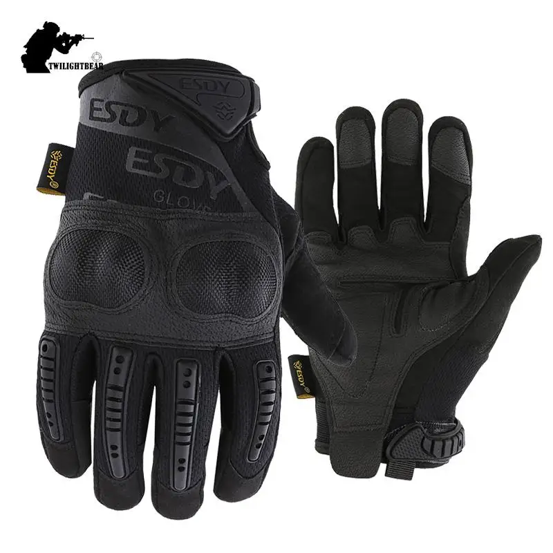 Airsoft Seal Tactical Gloves Unisex Super Fiber Protective Wearproof Full Finger Glove Outdoor Climbing Riding Gloves A2F005