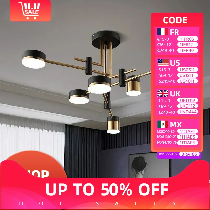 

Modern Pendant Chandelier Kitchen Dining Table Modest Ceiling Lamps for Living Room Bedroom Hanging Led Lights Home-appliance