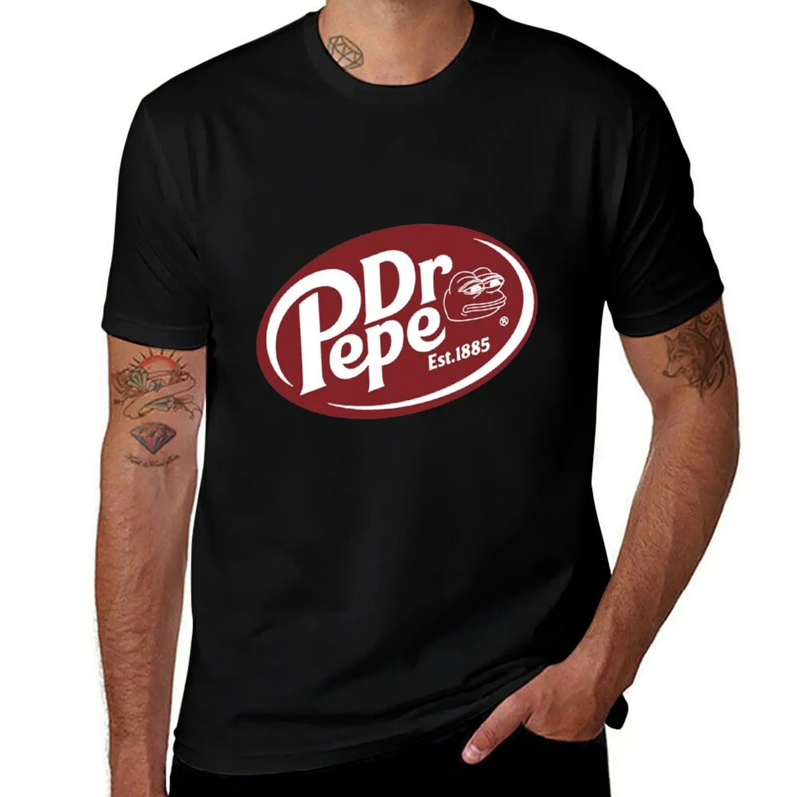 Camiseta Dr Pepper Pepe, camiseta informal para hombre, camisetas de algodón, camisetas de alta calidad