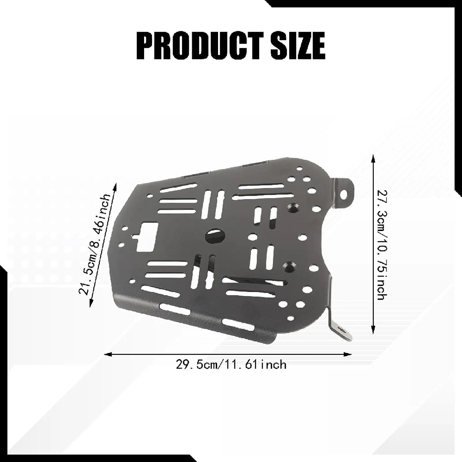 Motorrad-Gepäckträger-Stützregal, einfach zu installieren, direkter Austausch der Gepäckhalterplatte für Zontes 368G 501G